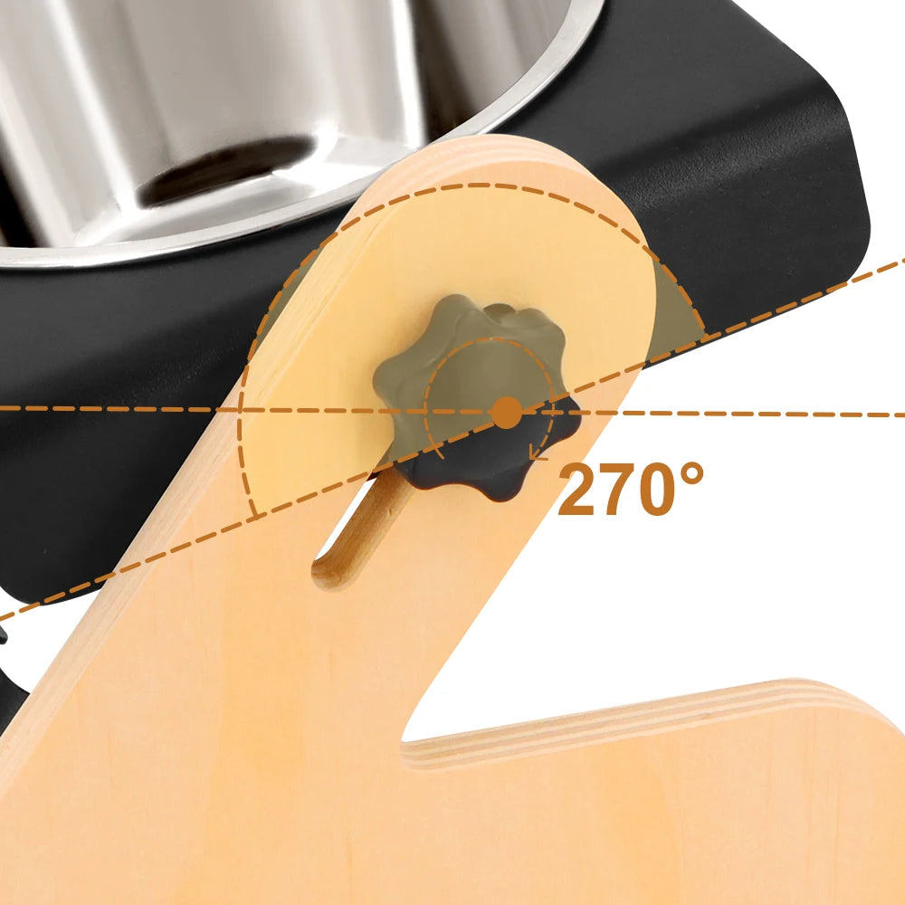 Adjustable Elevated Double Dog Bowl | Ergonomic Feeding Stand for Small & Medium Dogs