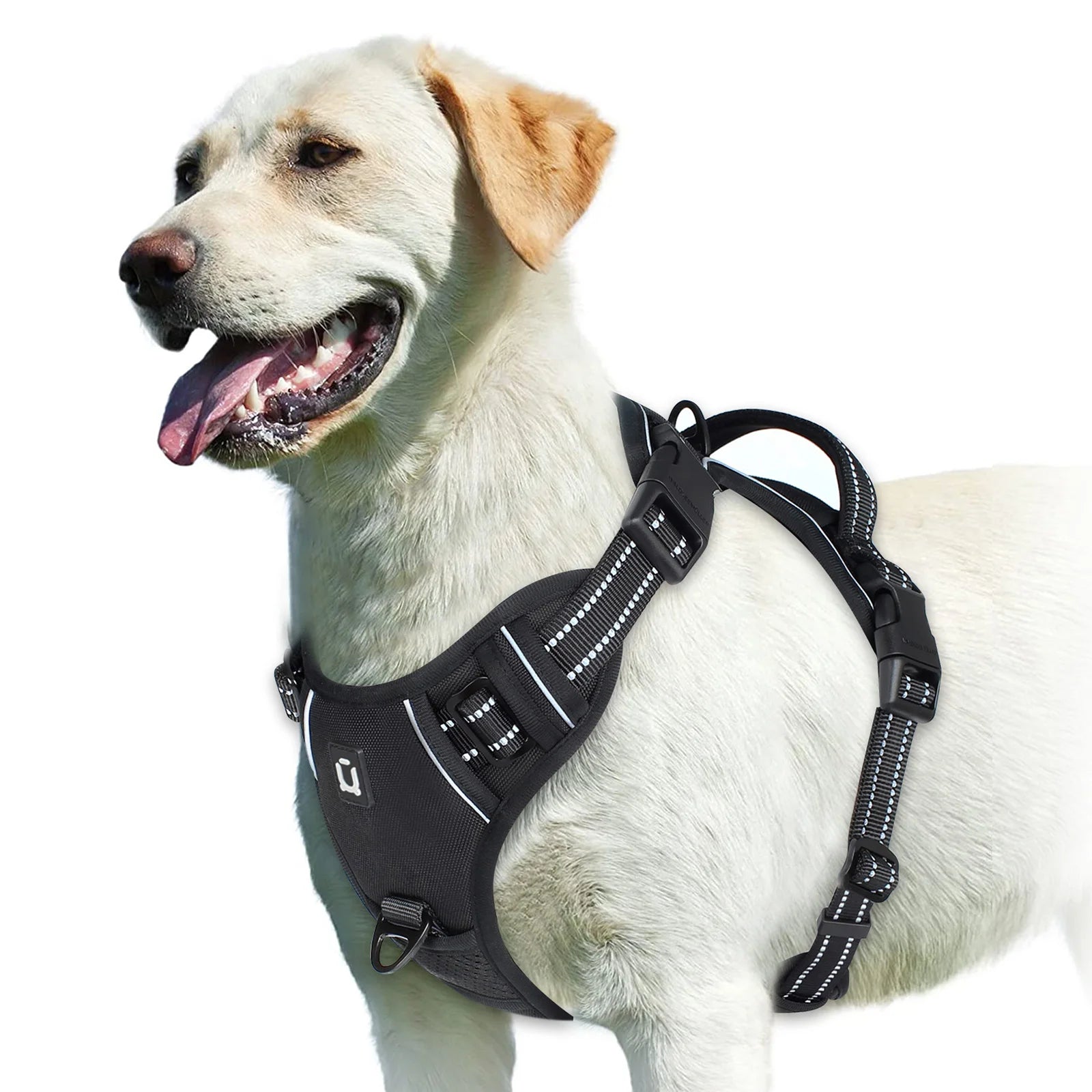 Adjustable Reflective No-Pull Dog Harness | Breathable Nylon Vest for Medium & Large Dogs