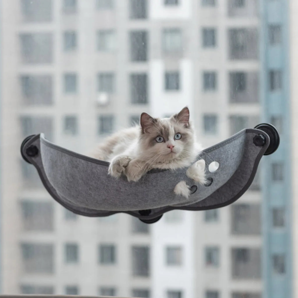 Window-Mounted Cat Hammock | Heavy Duty Suction Cup Bed up to 15kg