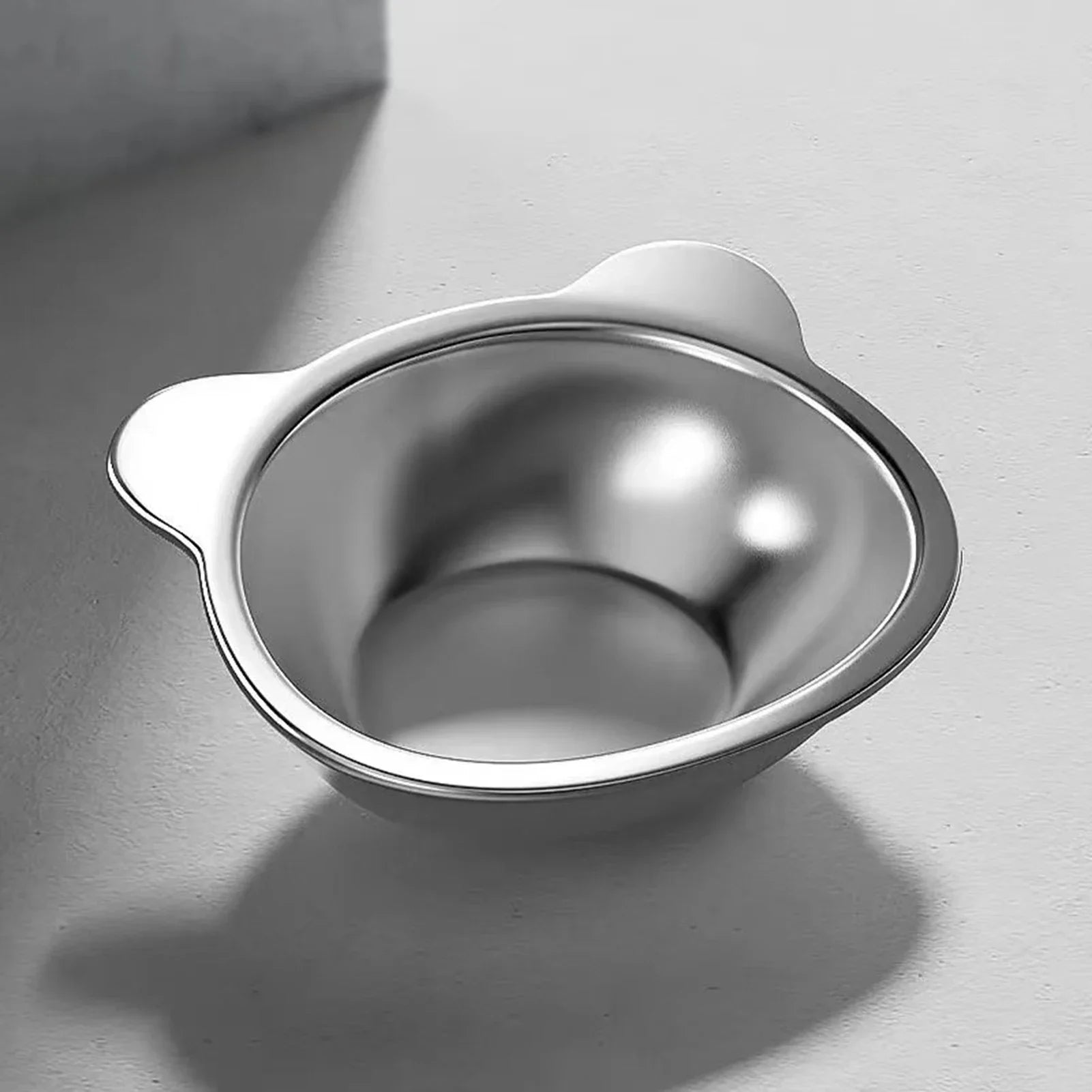 Stainless Steel Elevated Cat Bowl | 15° Ergonomic Design