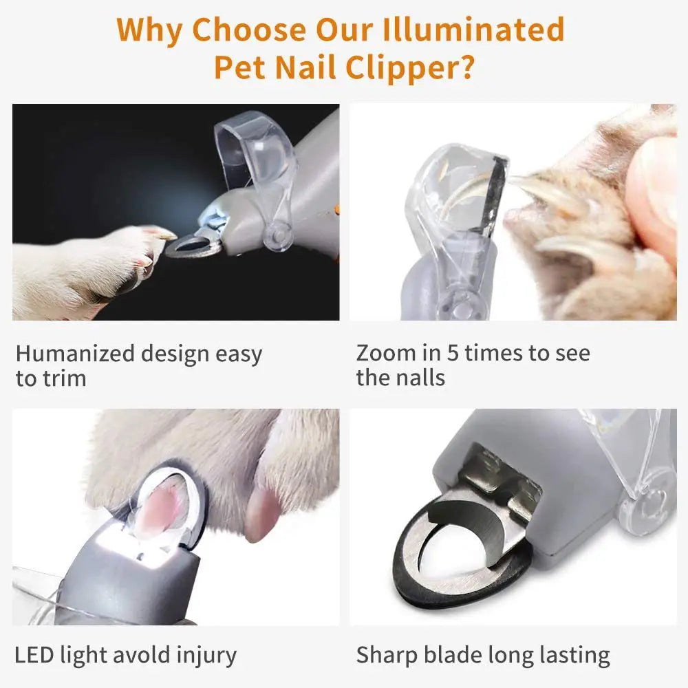 LED Nail Clipper for Pets | Safe, Precise & Stress-Free Grooming