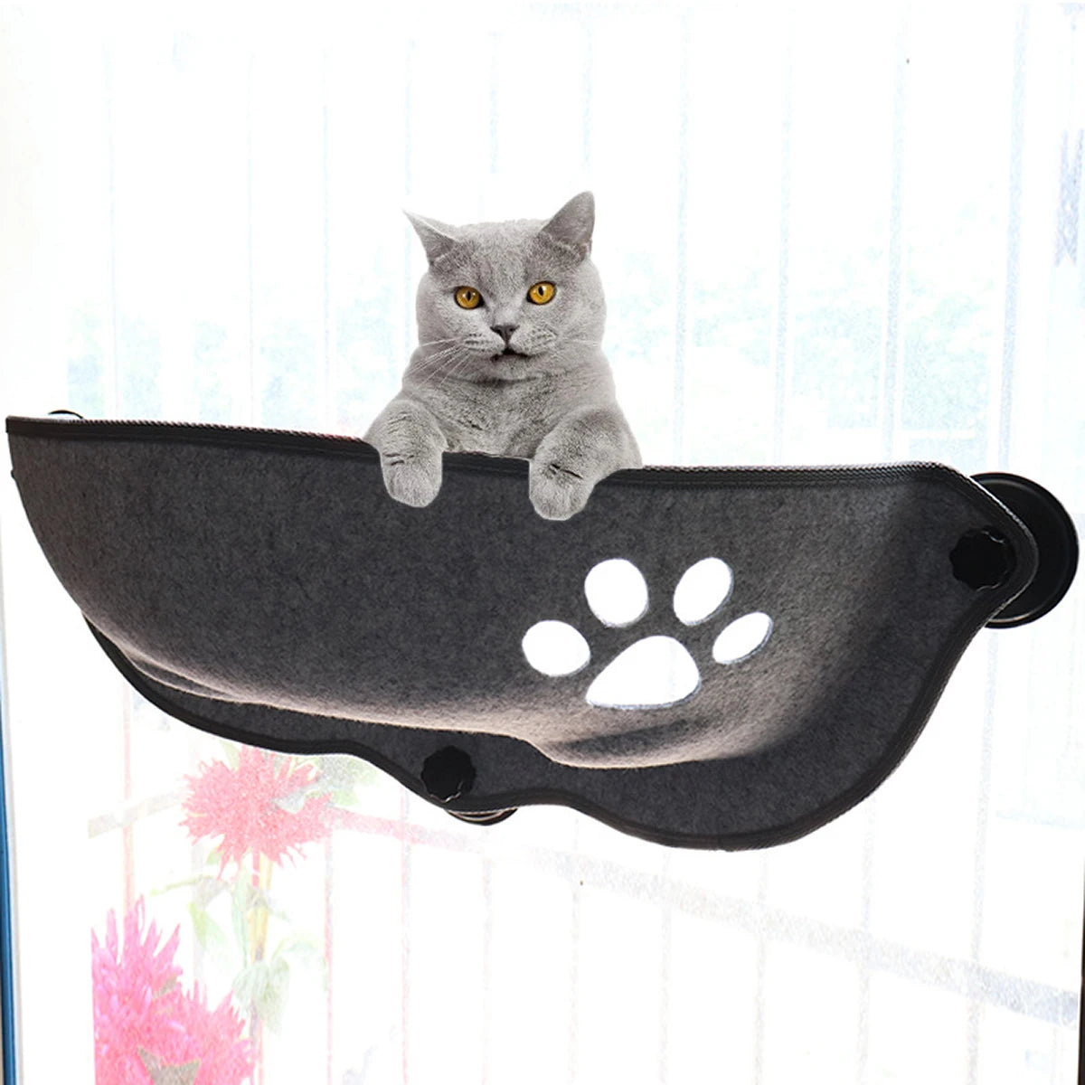 Window-Mounted Cat Hammock | Heavy Duty Suction Cup Bed up to 15kg