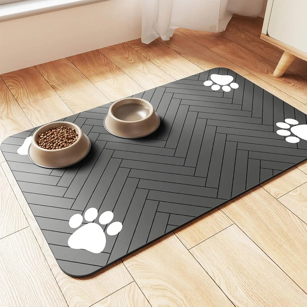 Waterproof Pet Feeding Mat | Anti-Slip & Quick-Dry Bowl Mat