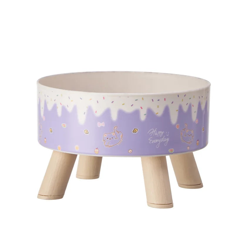 Elevated Pet Bowl for Cats & Small Dogs | Cute Raised Feeding Bowl