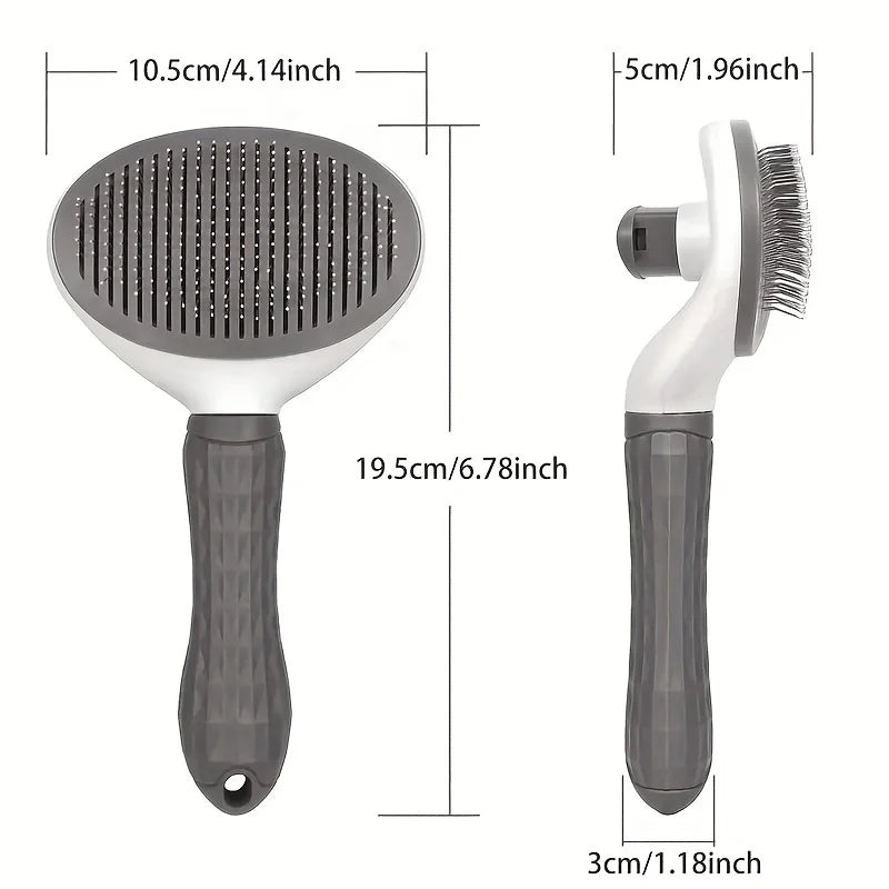Self-Cleaning Pet Grooming Brush for Dogs & Cats