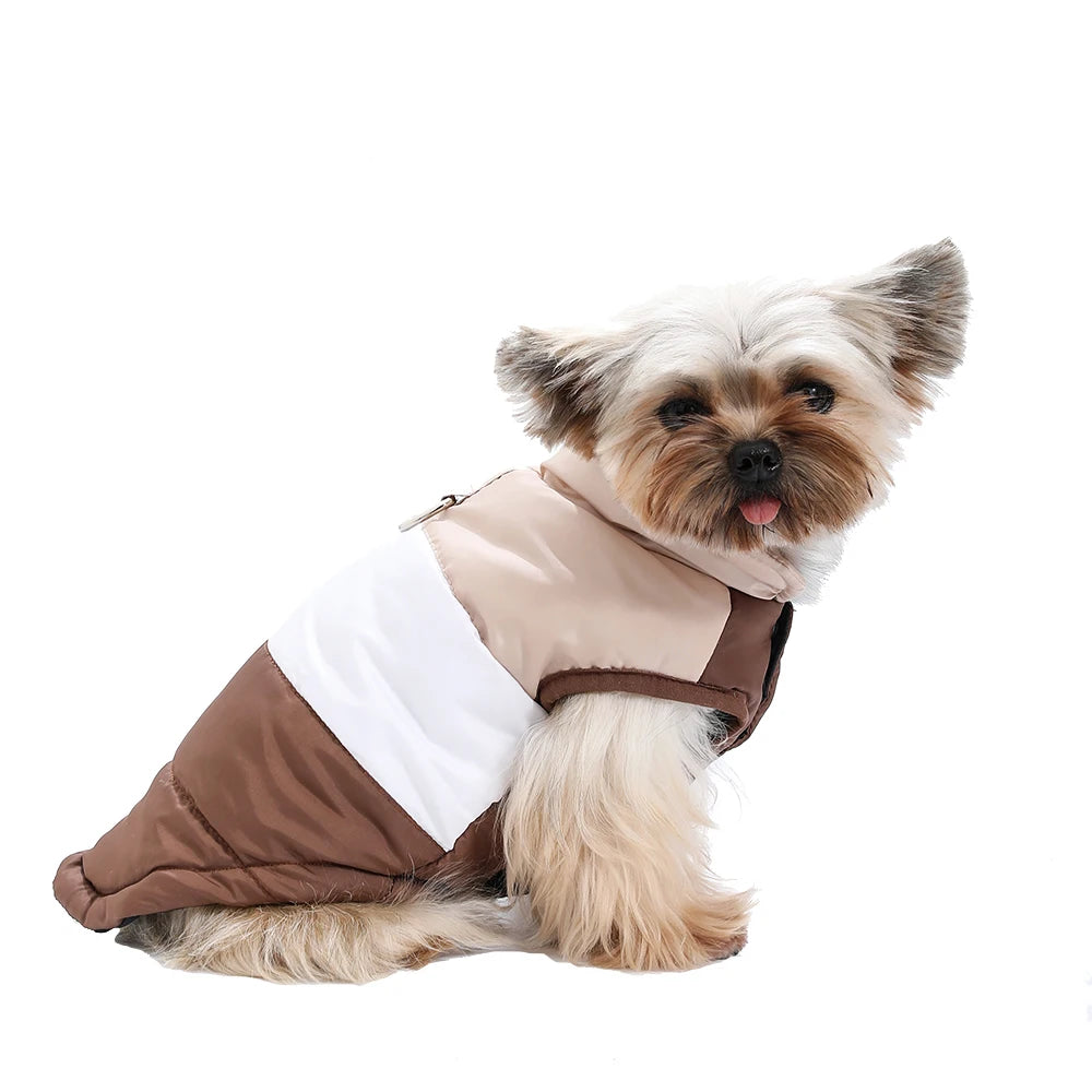 Chaqueta acolchada de invierno para perros | Abrigo cálido y ligero para perros pequeños