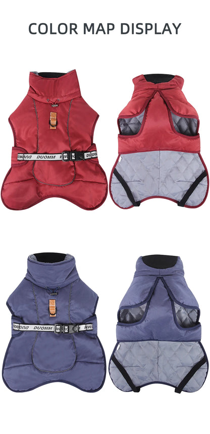 Winterfleece-Hundejacke | Warmer Mantel für große Hunde