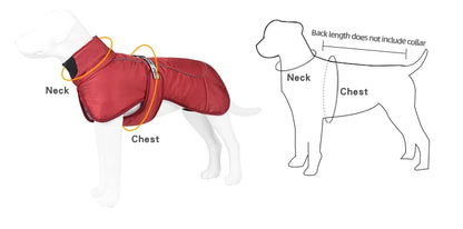 Winterfleece-Hundejacke | Warmer Mantel für große Hunde