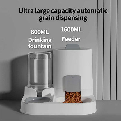 2-in-1 Pet Feeding & Water Dispenser Station