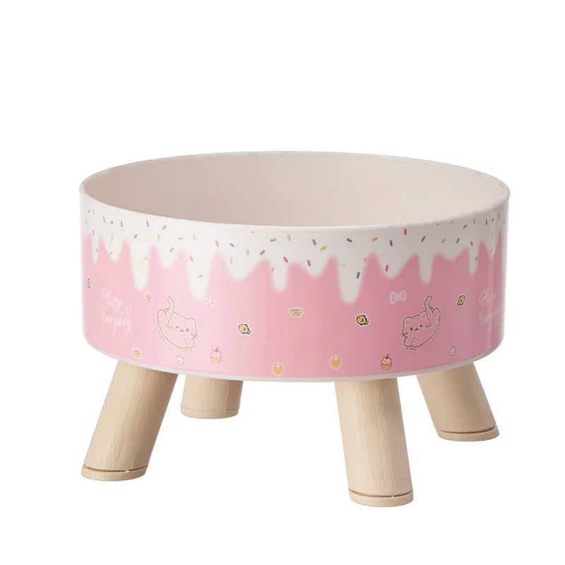 Elevated Pet Bowl for Cats & Small Dogs | Cute Raised Feeding Bowl