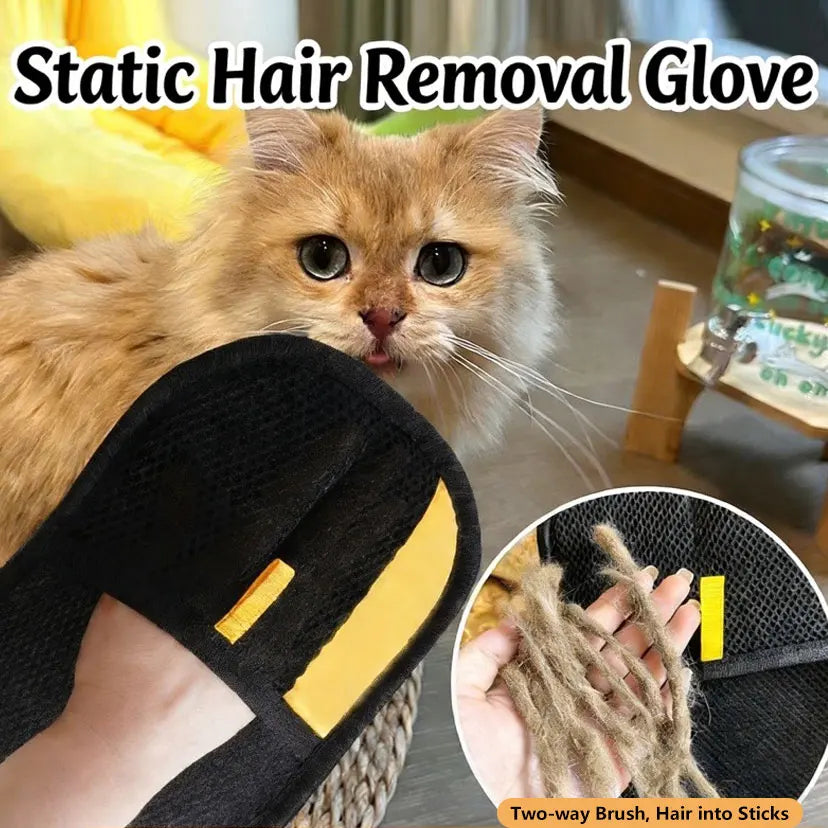 Pet Hair Removal Glove | Reusable & Double-Sided