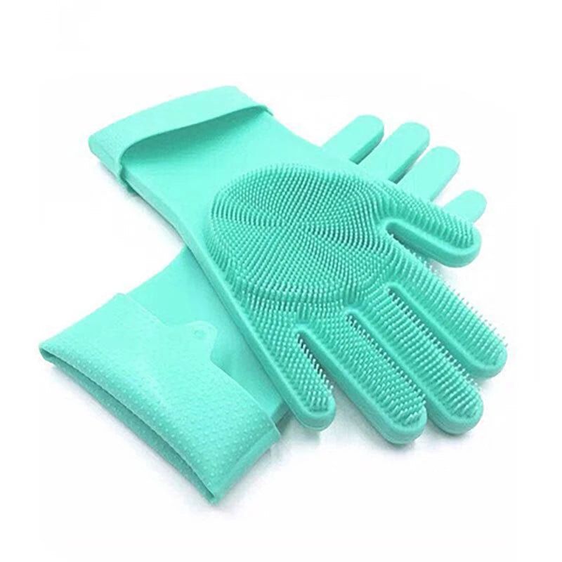 Pet Grooming Gloves | Gentle Cleaning & Bathing Gloves for Cats & Dogs