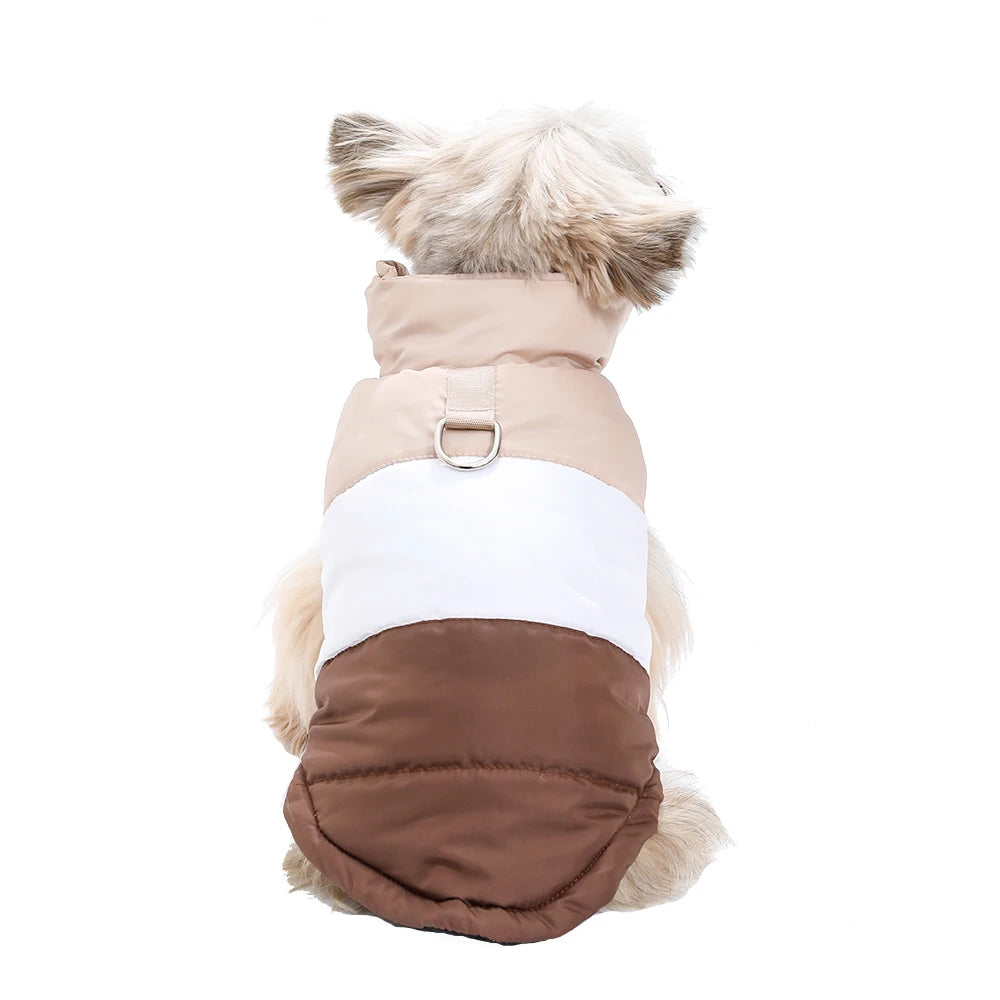 Chaqueta acolchada de invierno para perros | Abrigo cálido y ligero para perros pequeños