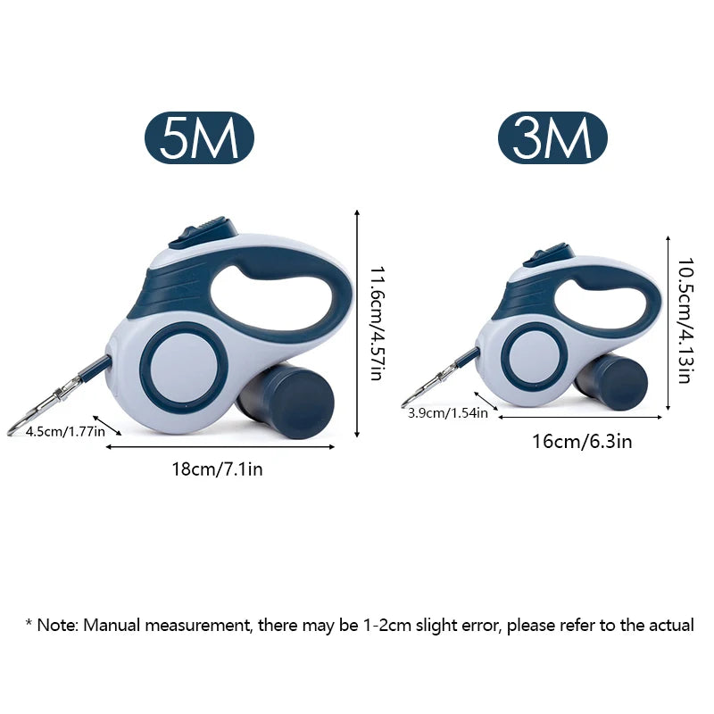 Retractable Dog Leash with Brake & Lock System (3m / 5m)