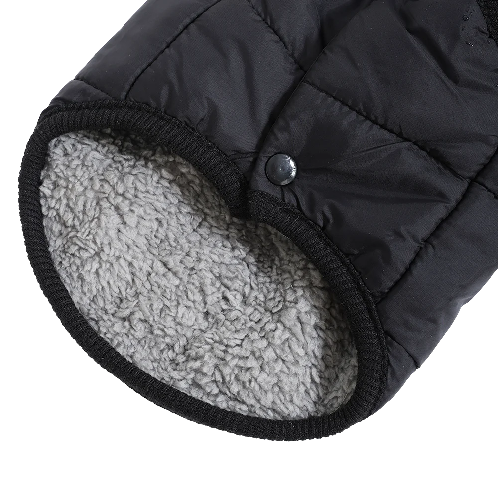 Waterproof Pet Hoodie Jacket with D-Ring | Winter Warm Fleece Coat for Cats & Small Dogs (XS–XL)