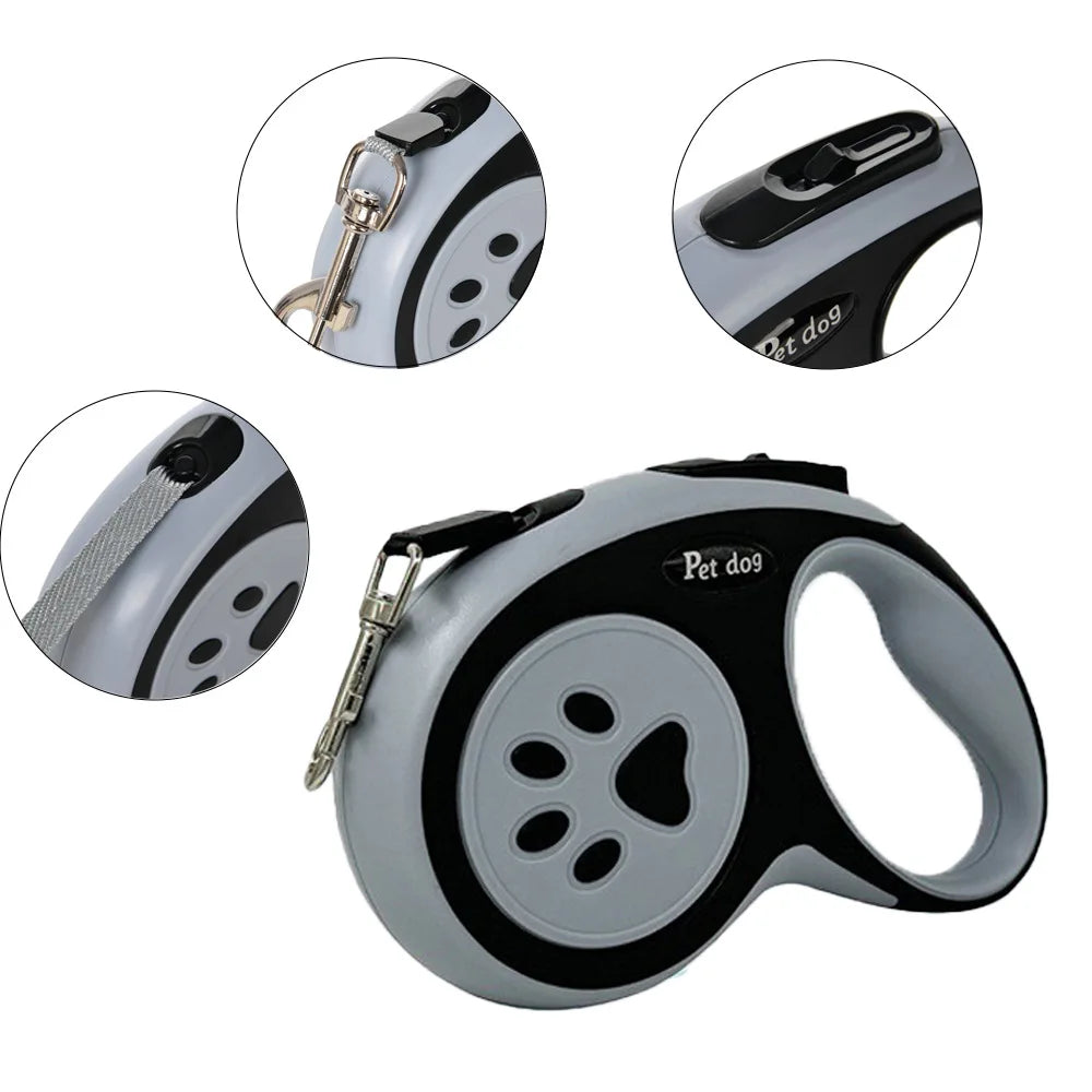 Retractable Dog Leash 3m / 5m | Strong Nylon Lead for Small & Medium Dogs