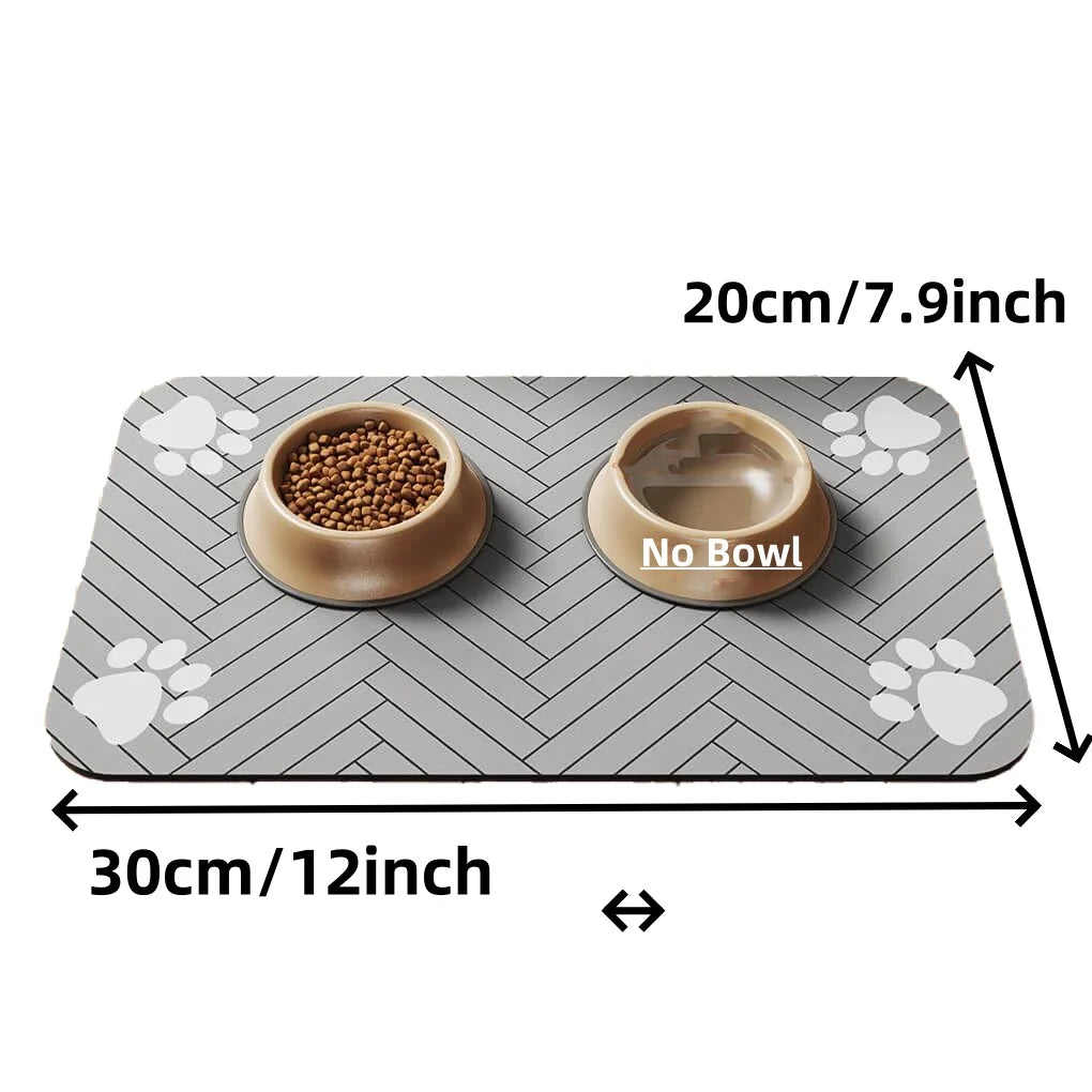 Waterproof Pet Feeding Mat | Anti-Slip & Quick-Dry Bowl Mat
