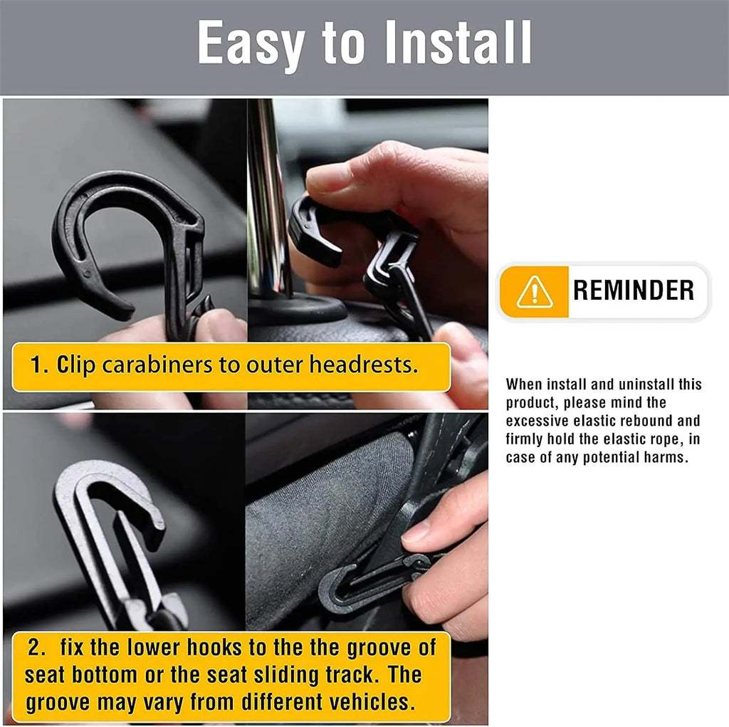 Premium Pet Car Safety Net Barrier | Universal Backseat Divider