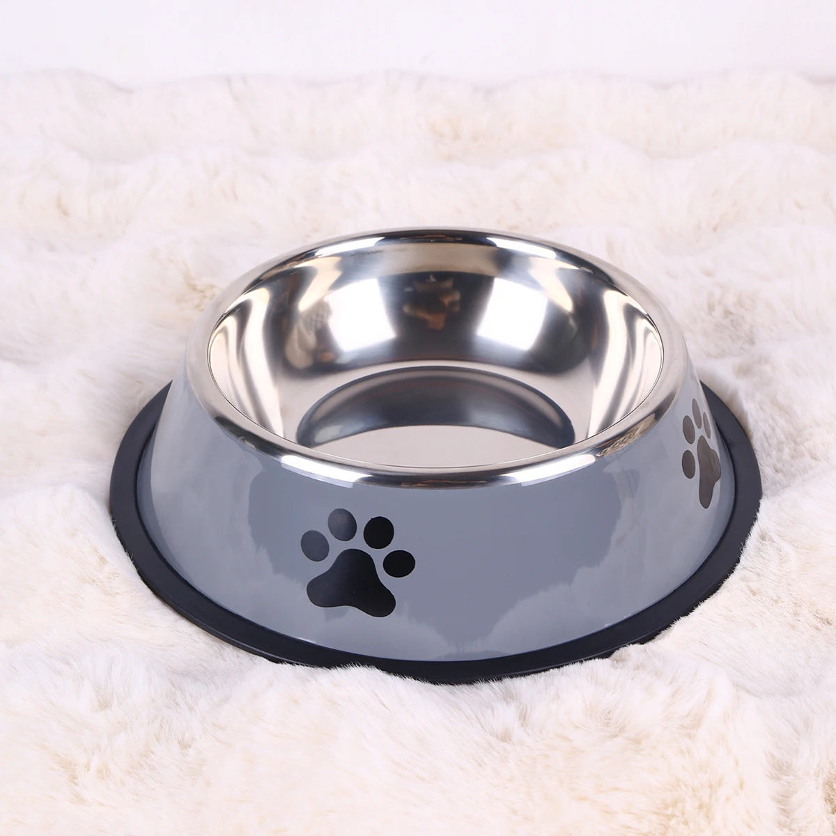 Stainless Steel Pet Bowl | Anti-Slip Food & Water Bowl (Multiple Sizes)