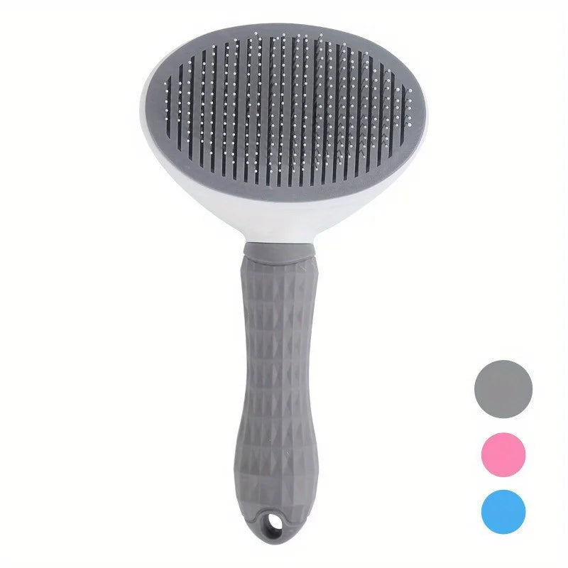 Self-Cleaning Pet Grooming Brush for Dogs & Cats