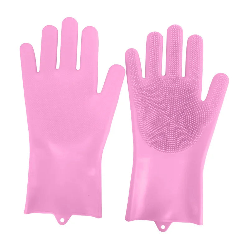 Pet Grooming Gloves | Gentle Cleaning & Bathing Gloves for Cats & Dogs