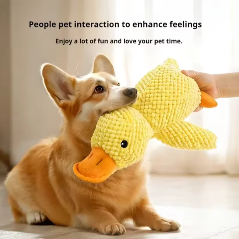 Bite-Resistant Duck Toy for Dogs | Interactive Chew, Dental Cleaning & Playtime Fun