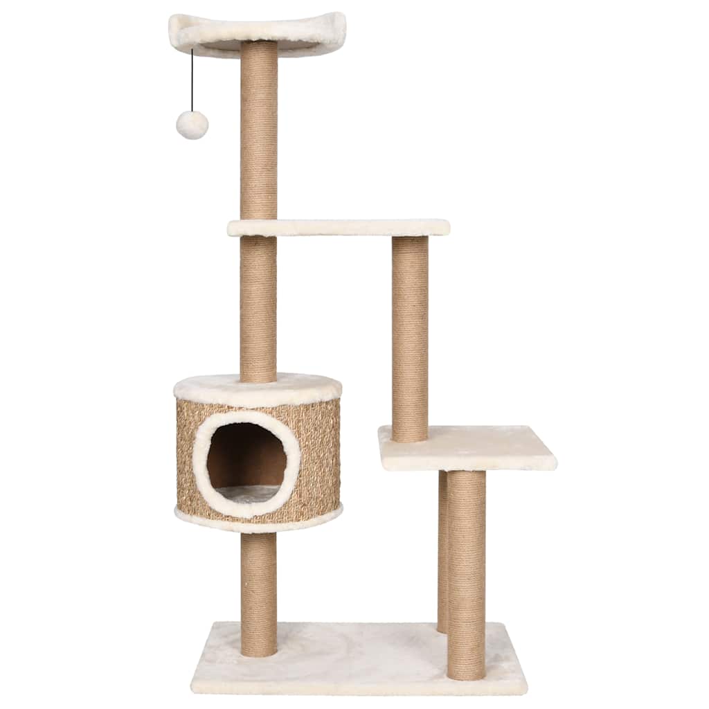 Multi-Level Cat Tree with Scratching Posts & Cozy Cave | 123 cm