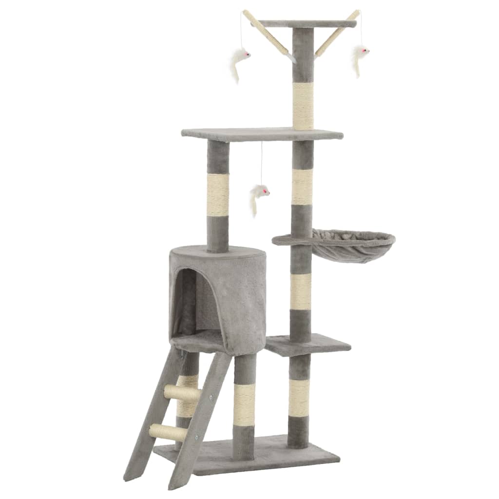 Multi-Level Cat Tree with Sisal Scratching Posts | 138 cm