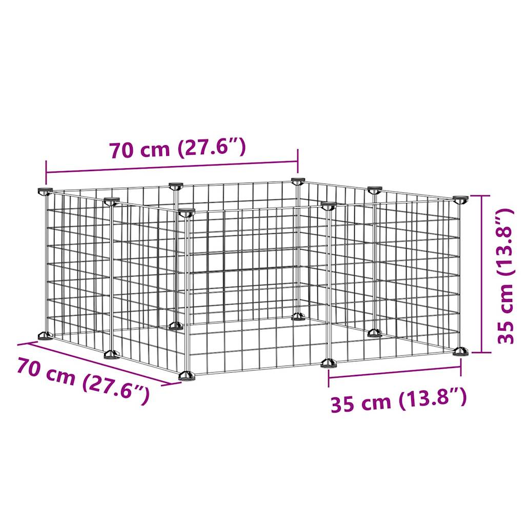 Modular Metal Pet Playpen with Door | Safe Indoor & Outdoor Exercise Cage