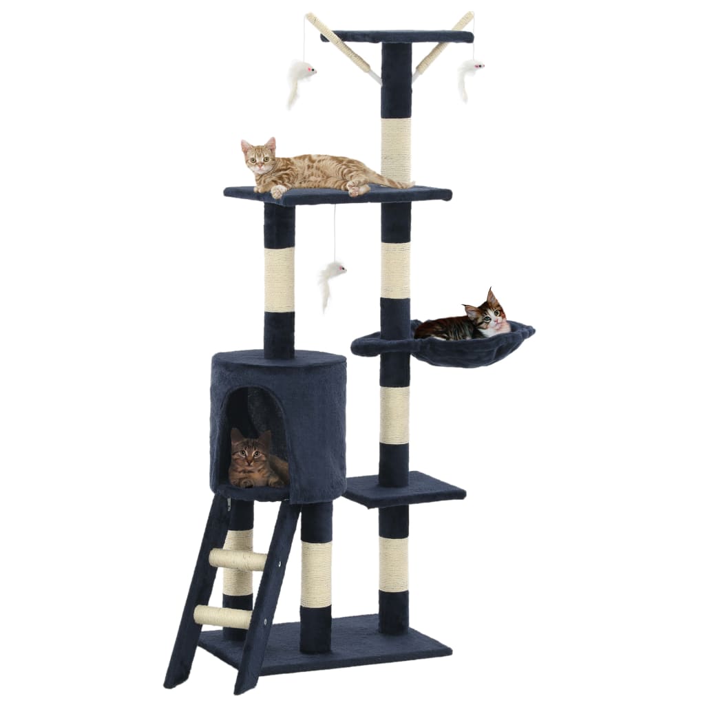 Multi-Level Cat Tree with Sisal Scratching Posts | 138 cm
