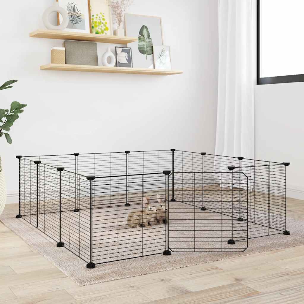 Modular Metal Pet Playpen with Door | Safe Indoor & Outdoor Exercise Cage