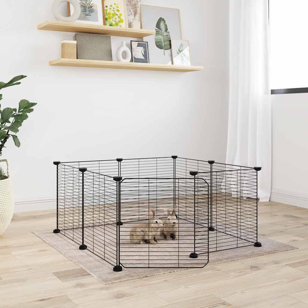 Modular Metal Pet Playpen with Door | Safe Indoor & Outdoor Exercise Cage