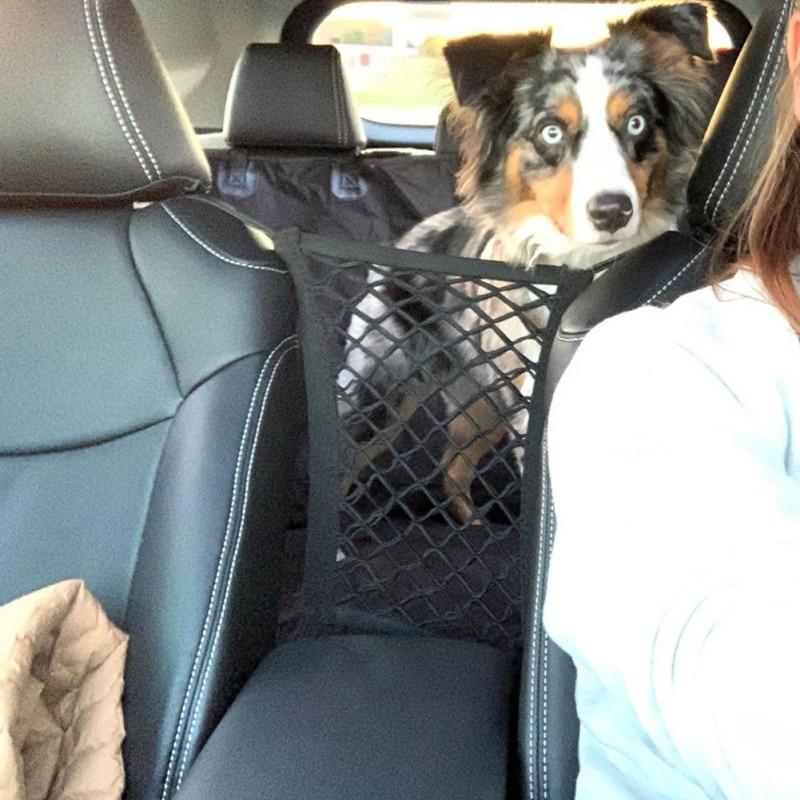 Premium Pet Car Safety Net Barrier | Universal Backseat Divider