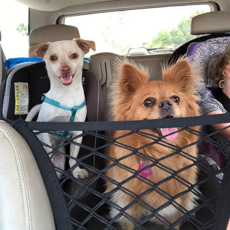 Premium Pet Car Safety Net Barrier | Universal Backseat Divider
